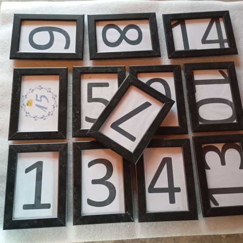 Picture frames used pack of 12 with 7 led candles gift