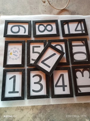 Picture frames used pack of 12 with 7 led candles gift