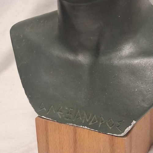 Bust of Alexander the Great by Spyros Goggakis like new