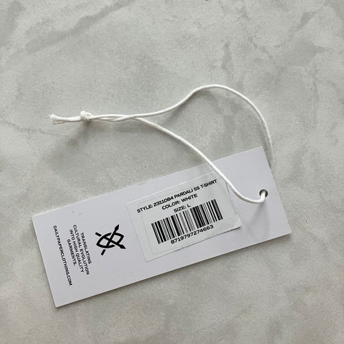 Daily Paper Pardali short-sleeve T-shirt like new, white multicolor, size L