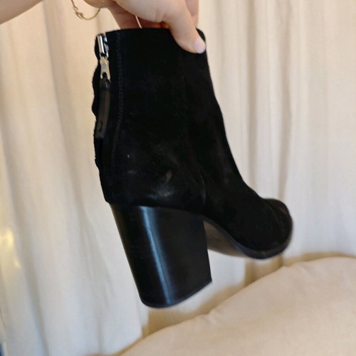 RAG & BONE leather ankle boots used, black