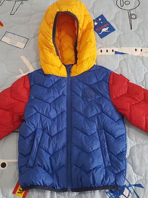 Benetton puffer μπουφάν σαν καινούργιο, εποχικό, για 18-24 μηνών