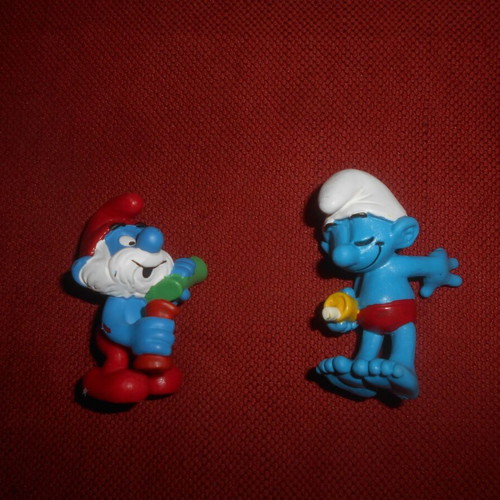 Smurfs figures PEYO used, pack of 14