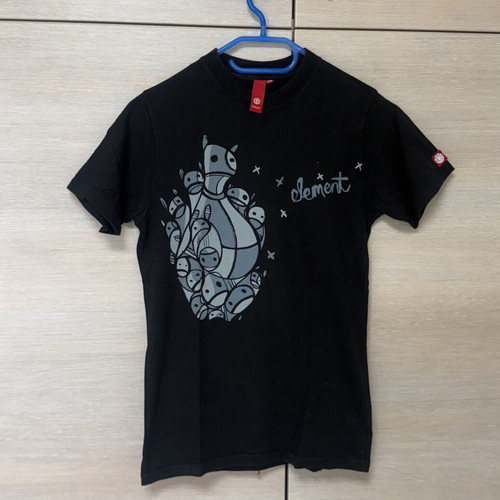 Element rare unisex black 100% cotton t-shirt new