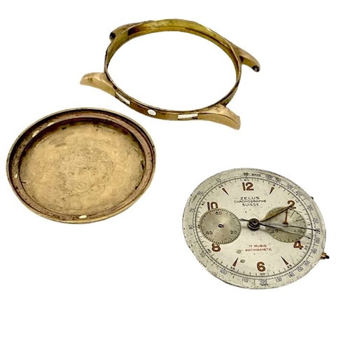 Watch movement with dial and hands used