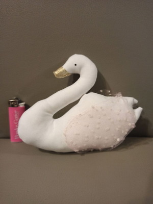 Swan cloth doll like new for decoration or play