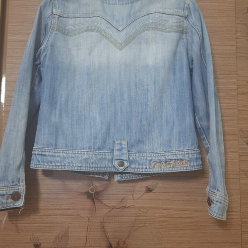 Denim jacket women's faded, like new, blue, size M
