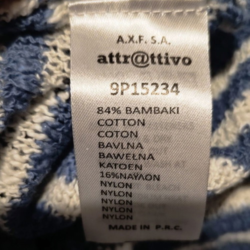 Attrattivo cardigan new, light indigo color, small