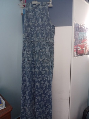 Дънков гащеризон с пеперуди нов, Sisters Boutique