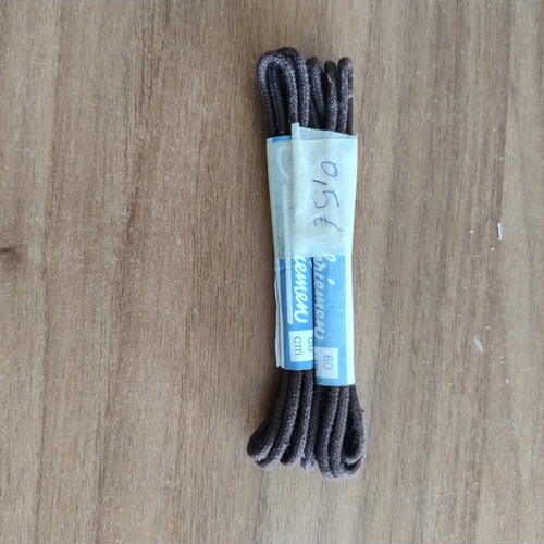 Set of brown shoelaces 60cm new