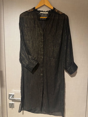 Zara long shirt black like new, size S