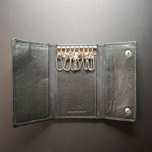 Luxus leather key wallet new, black