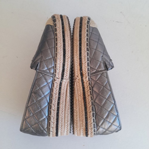 Karl Lagerfeld Paris espadrilles size 40 like new, gunmetal