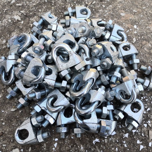 Wire rope clamps 14mm new set of 40 galvanized with M10 nuts