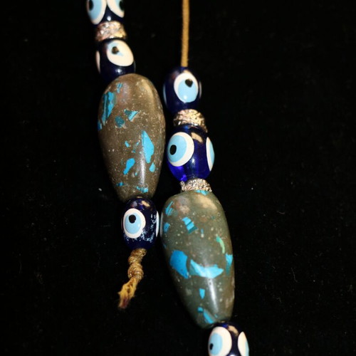 Indico Jewells handmade worry beads with turquoise and lapis lazuli