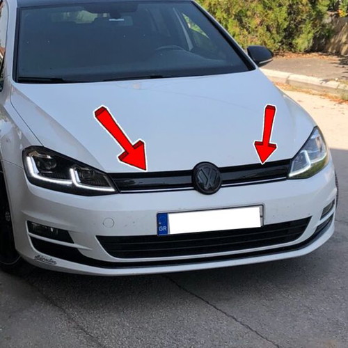 VW Golf 2017 mask and bumper new, black