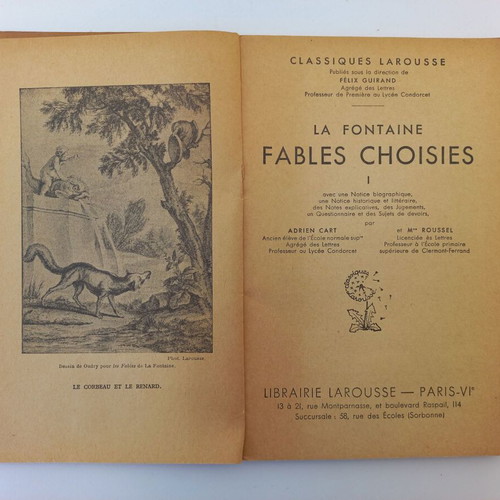 Pack of three used old French books, 1933-1934