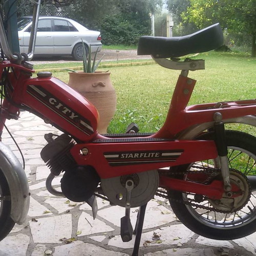 AB Moto 1974 used, 49 cc, red, almost new
