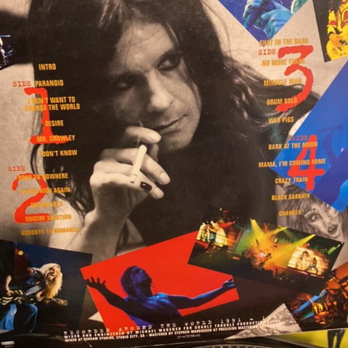 Ozzy Live vinyl record used, metal genre