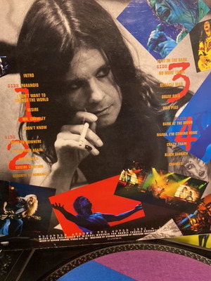 Ozzy Live vinyl record used, metal genre