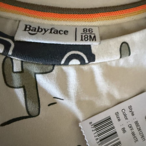 Babyface set new, t-shirt and shorts size 86 (12-18 months)