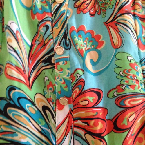 Floral backless dress used, multicolored