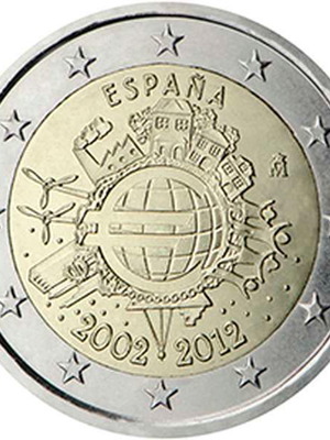 Ισπανία 2 Ευρώ 2012 UNC αναμνηστικό κέρμα