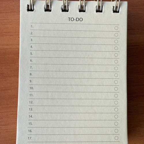 Aesthetic Flip Top Spiral Notepad To-Do List by Flying Tiger Copenhagen