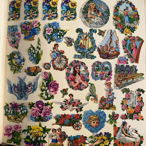 Large Vintage Die-cut Paper Scrap Collection, 30+ pieces, 1980