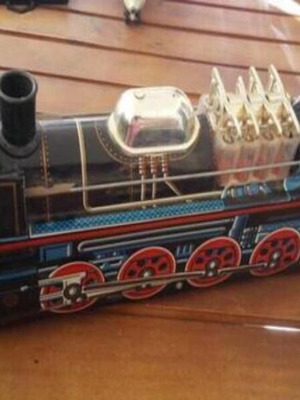 Τσίγκινο παιχνίδι τρένο μεταχειρισμένο, Chen toys, made in Taiwan