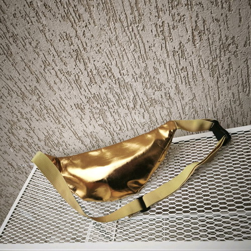Waist bag metallic gold like new