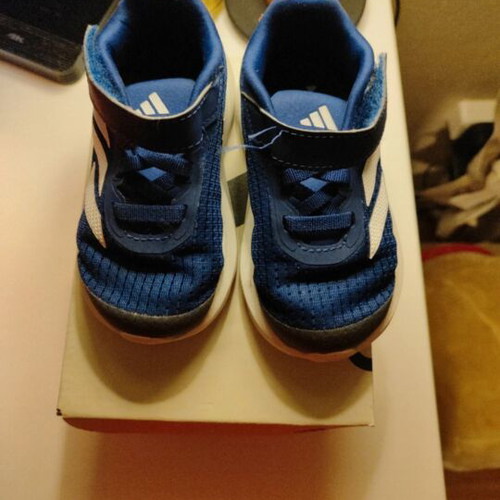 Adidas kids' sports shoes size 22, blue