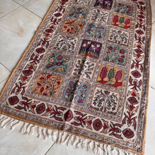 Cotton rug from India like new, 85 x 140 cm