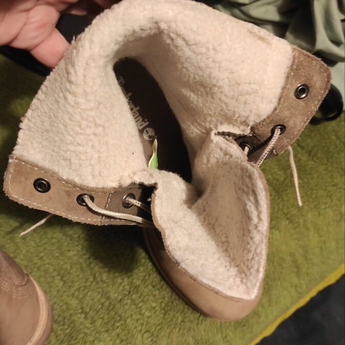 Timberland boots like new, gray, unisex, US size 9