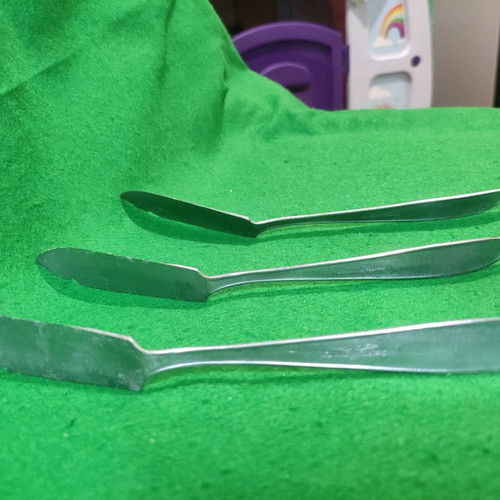 Xenia dessert serving knives set of 3 used Afentakis Rostfrei