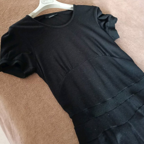 Stefanel black dress size 42 like new