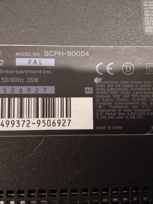 PlayStation 2 Slim used, does not read discs, console only