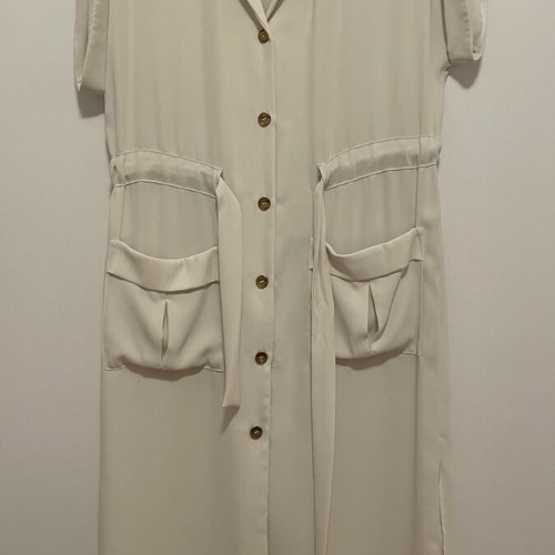Daily Paper ivory midi dress like new, size XS