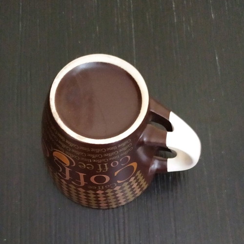 Porcelain mug like new, height 8 cm, diameter 9/5 cm