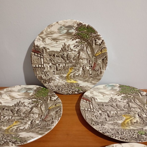Plates England enoch Wedgwood 5 pieces