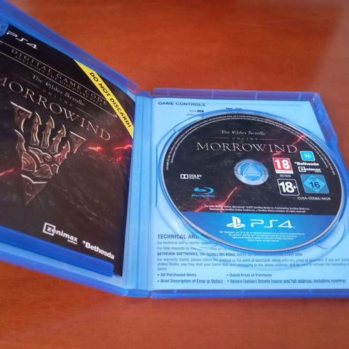 The Elder Scrolls Online Morrowind PS4 used, well maintained
