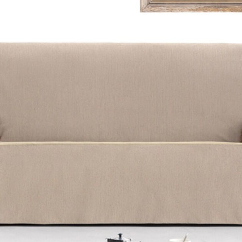 Two-seater sofa cover like new, 100% cotton, beige