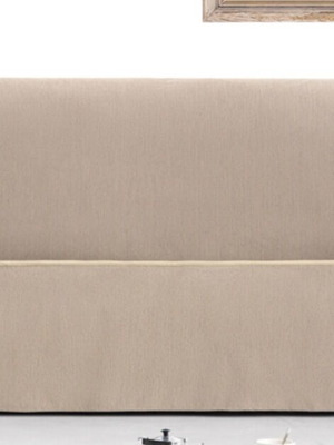 Two-seater sofa cover like new, 100% cotton, beige