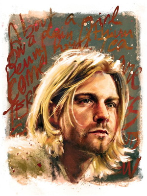 Αφίσα Kurt Cobain 66x50 εκ.