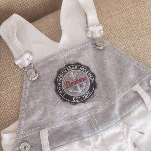 LAPIN HOUSE baby overalls for 6 months in neutral colors