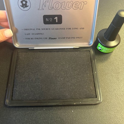 Stamp pad and black ink new