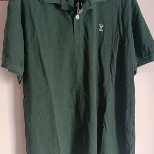 Men's polo shirt new, cotton, large, dark green