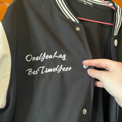 Jacket new black and white XXL