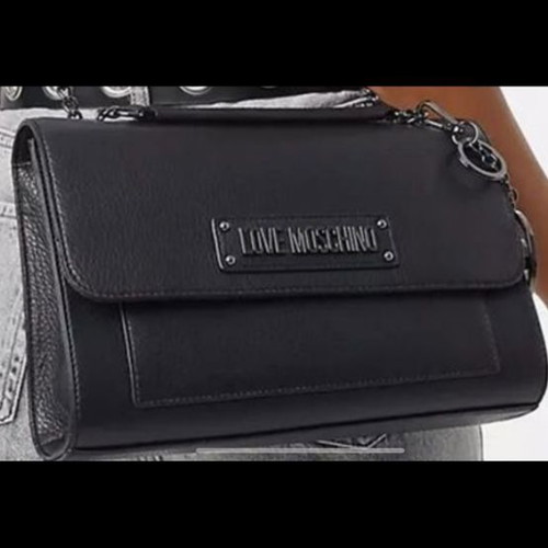 Love Moschino crossbody bag new genuine lamb leather soft