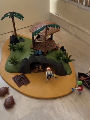 Playmobil Το νησί των πειρατών 3799 μεταχειρισμένο, 1991